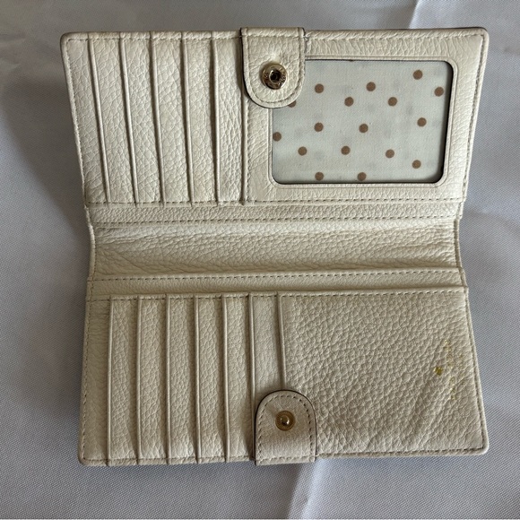 EUC Kate Spade New York blue bi-fold wallet - Picture 5 of 12